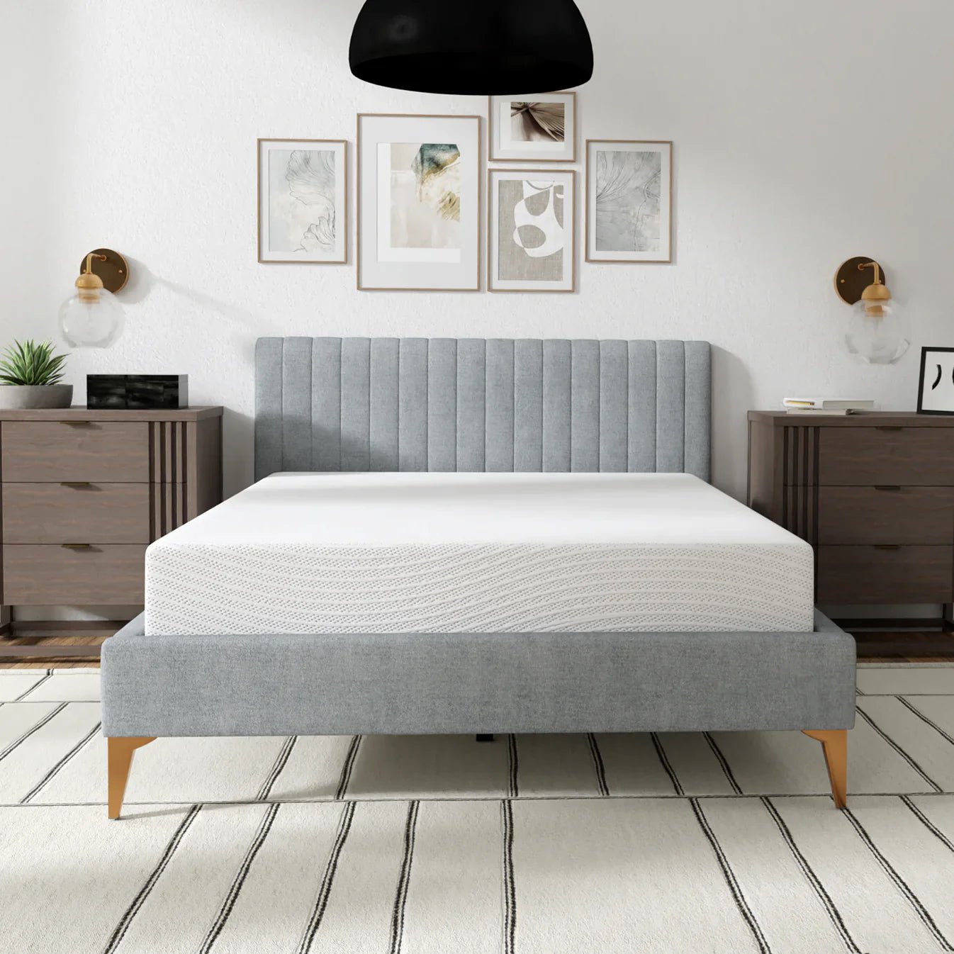10ECOPUREMEDIUMFIRM_front_filmiccopy Bedplanet 10” EcoCore Origin Soy-Based Mattress – Eco-Friendly & Medium Firm - Image 1