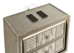 Coaster Fine Furniture Lorient Velvet Bedroom Set with LED Lighting and USB Charging - Image 6