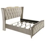 Coaster Fine Furniture Lorient Velvet Bedroom Set with LED Lighting and USB Charging - Image 4