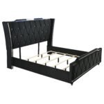 Coaster Fine Furniture Lorient Velvet Bedroom Set with LED Lighting and USB Charging - Image 14