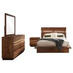Coaster Fine Furniture Winslow Bedroom Set – Smokey Walnut Platform Bed with Storage - Image 2