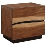 Coaster Fine Furniture Winslow Bedroom Set – Smokey Walnut Platform Bed with Storage - Image 5