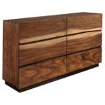 Coaster Fine Furniture Winslow Bedroom Set – Smokey Walnut Platform Bed with Storage - Image 6