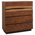 Coaster Fine Furniture Winslow Bedroom Set – Smokey Walnut Platform Bed with Storage - Image 4
