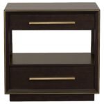 Coaster Fine Furniture Durango Bedroom Set – Grid-Tufted Velvet Headboard & Gold Hardware - Image 4