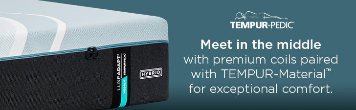 Tempur-Pedic LuxeAdapt medium hybrid mattress banner