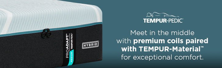 Tempur-Pedic ProAdapt medium hybrid mattress banner