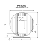 Pinnacle 4 Person Barrel Sauna - Image 8