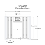 Pinnacle 4 Person Barrel Sauna - Image 9