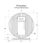 Princeton 6 Person Barrel Sauna - Image 8