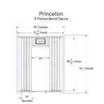 Princeton 6 Person Barrel Sauna - Image 9