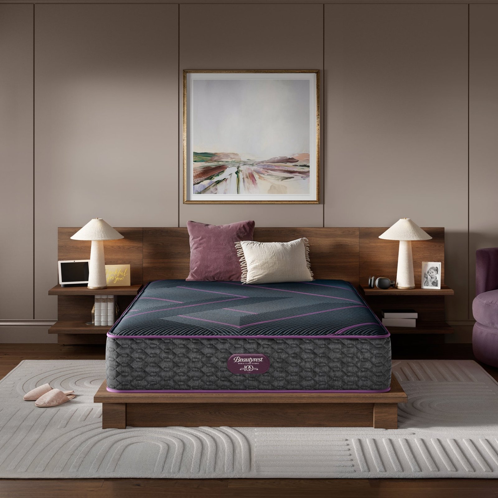 BR25-PDP-WCHY-L3-PL-Hero_2x_c00f7605-ea77-4a01-b42e-ed74612a21d9 Beautyrest World Class™ Level 3 Hybrid Plush Mattress - Image 1