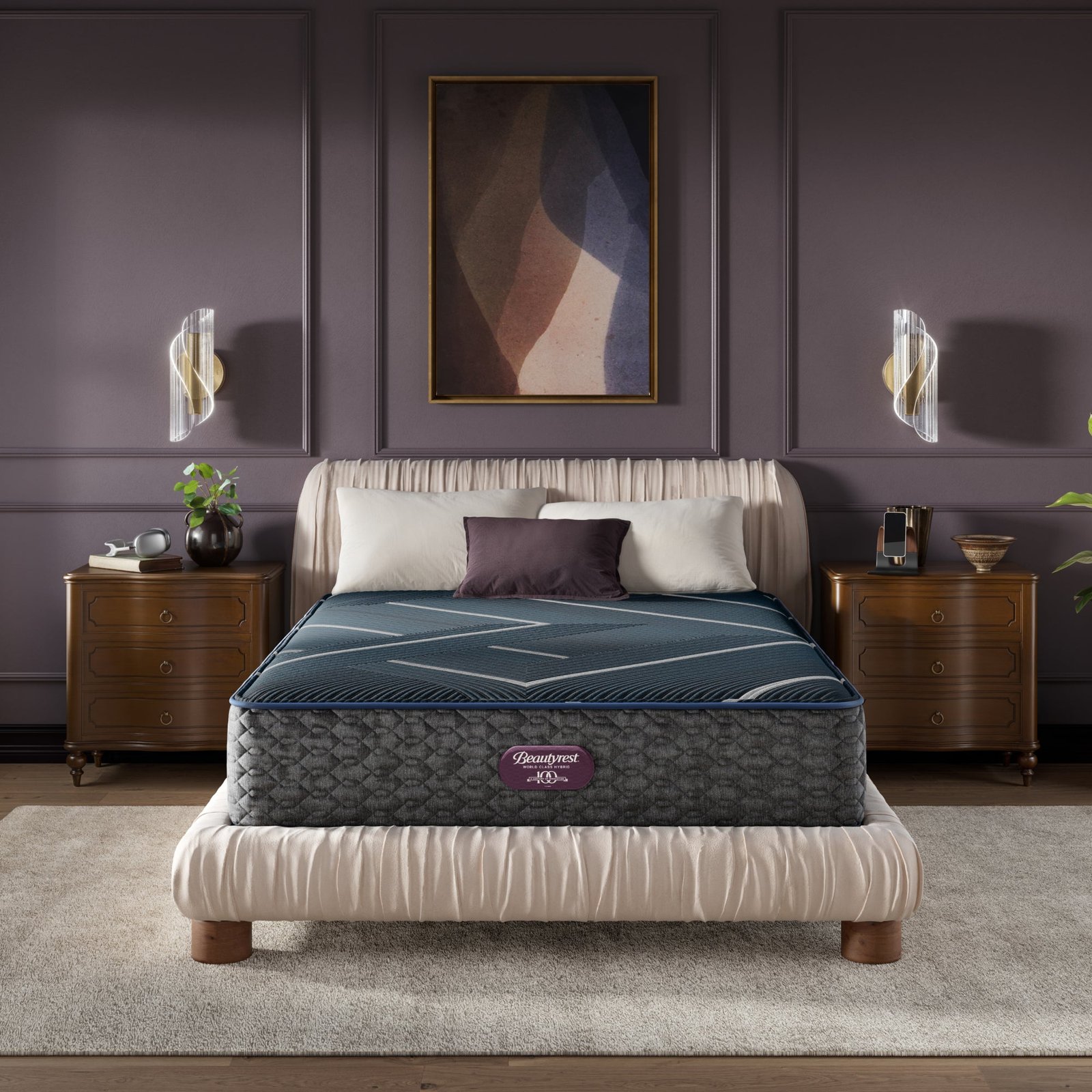 BR25-PDP-WCHY-L4-PL-Hero_2x_dcc46432-ed7c-4736-b00d-c83ac0d53e6a Beautyrest World Class Hybrid Level Four Plush 13.5" Mattress - Image 1