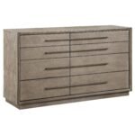 Coaster Fine Furniture Durango Bedroom Set – Grid-Tufted Velvet Headboard & Gold Hardware - Image 16