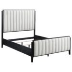 Coaster Fine Furniture Brookmead Modern Bedroom Furniture Set – Wire-Brushed Finish with Fluted Texturing, Golden Demi-Lune Handles, and English Dovetail Craftsmanship - Image 13