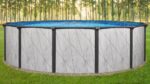 Piscine ronde Del Rey 18 pi x 52 po – Inclut un liner bleu et un skimmer traversant