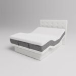 The Dawn House Bed - Adjustable Base Split King Ivory - Floor Model - Image 8