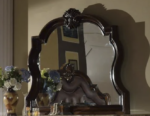 McFerran Home Furnishings B6005 Canopy Bedroom Set – Traditional Carved Solid Wood in Rich Brown Finish - Image 5