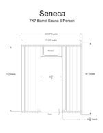 Seneca 6 Person Barrel Sauna - Image 7