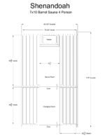 Shenandoah 4 Person Barrel Sauna - Image 14