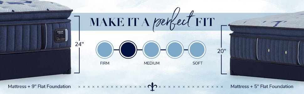Stearns & Foster Estate Firm Pillowtop Optional Foundations
