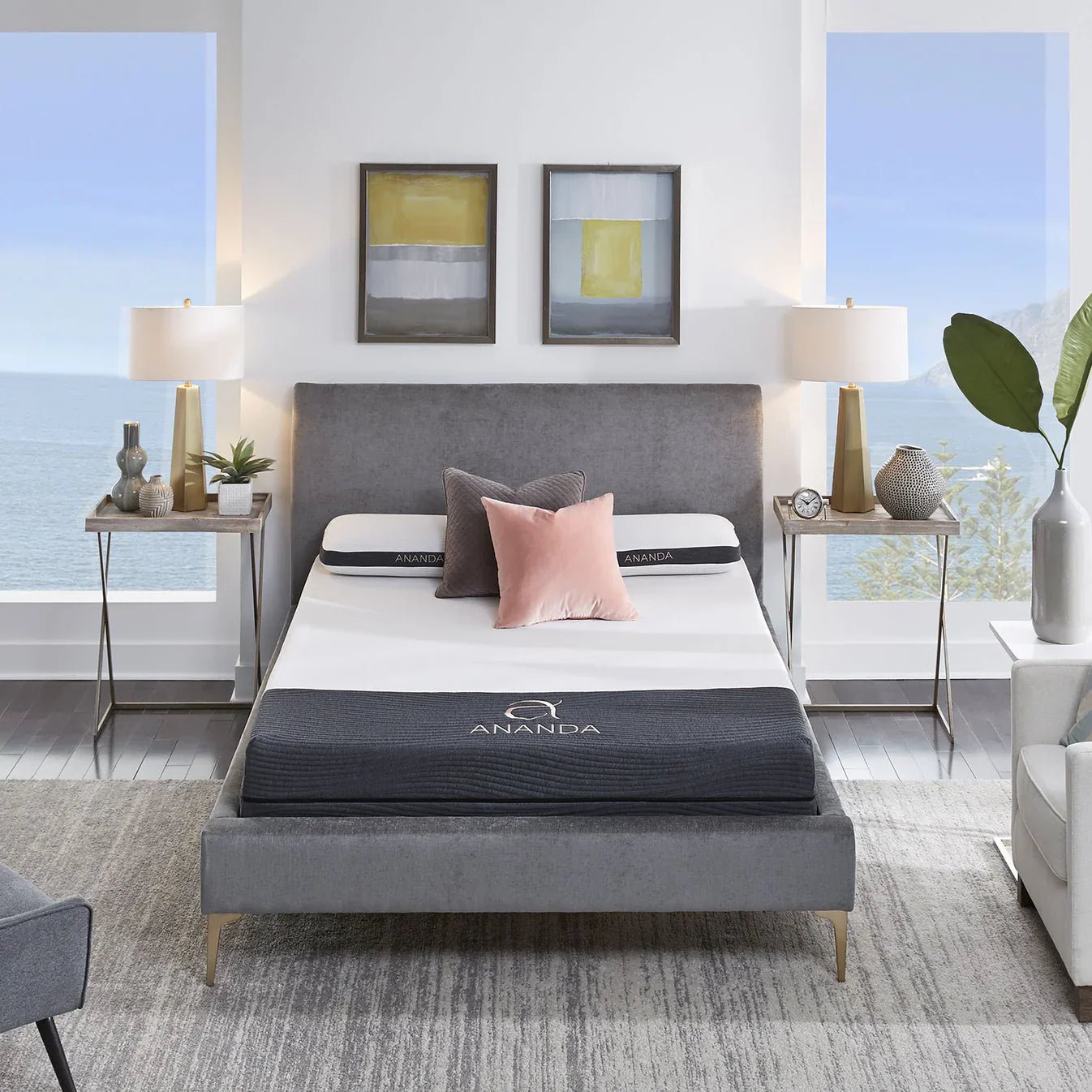 ananda_mattress_main_queen_2 Bedplanet 12" Ananda Pearl & Gel Memory Foam Mattress – Cooling & Edge Support - Image 1