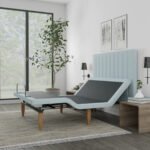 Bedplanet Alex Adjustable Base with Headboard - Zero-Clearance & Wireless Remote