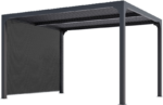 Pergola bioclimatique Habrita PER36R30RBIW en aluminium 10,80m2 toit écru ouverture manuel