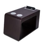 Svago Premium Zero Gravity Side Table – High-Performance Power Hub with Integrated Dual Cup Holders, AC/USB Charging Ports, and Matching Architectural Wood Finish - Image 3